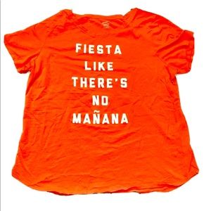 Old Navy "Fiesta Like There's No Mañana" Tee Shirt